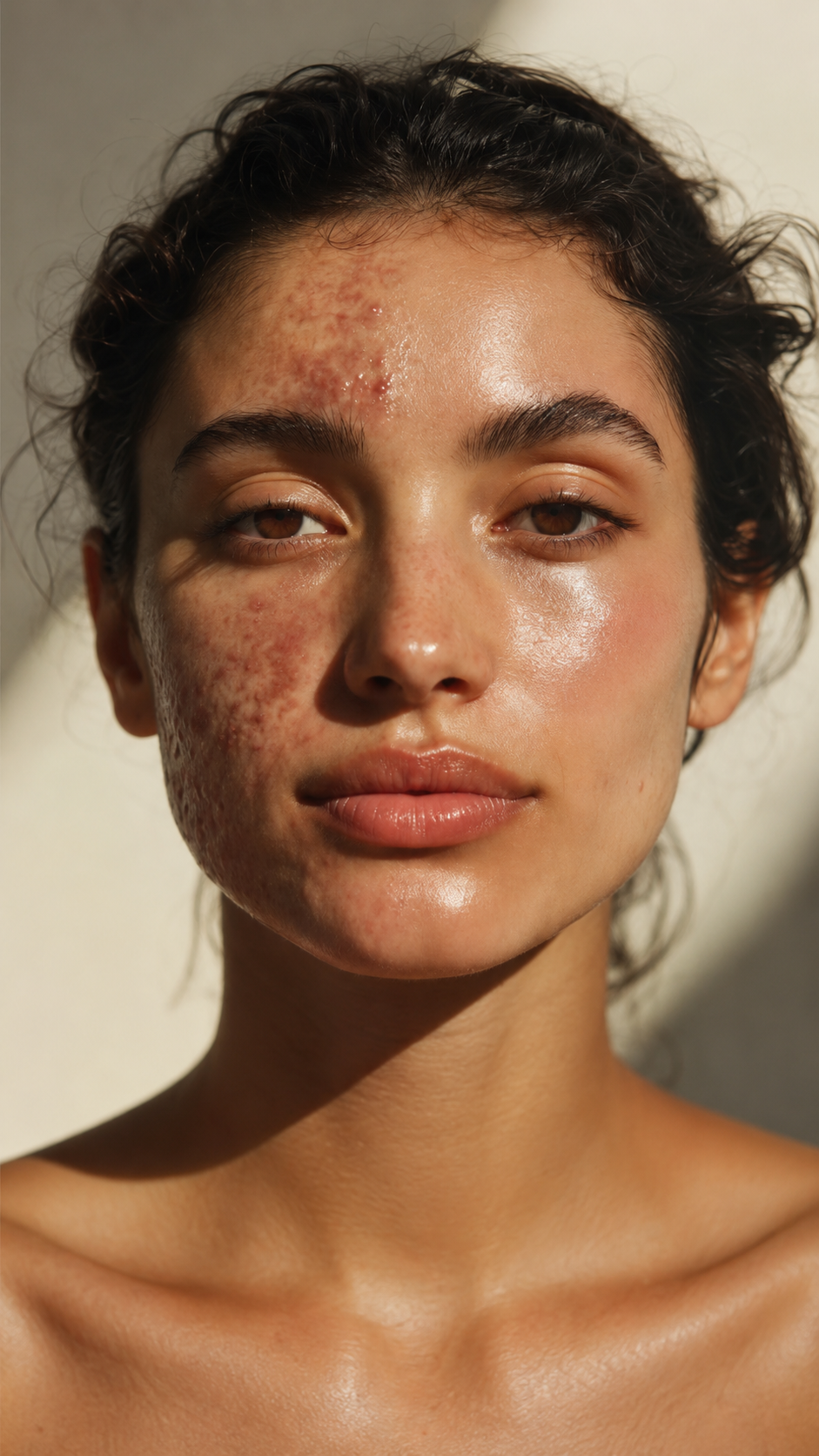 Active acne skin treatment and extractions